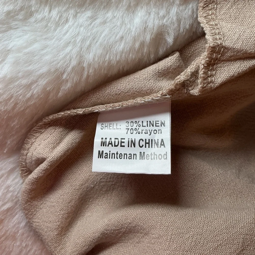 Tan Wide-Leg Pants - Picture 5 of 8